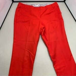 Dalia Women Red Flat Front Dress Pants 12